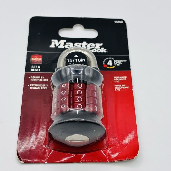 Master Lock 1535D Customizable Combination Padlock NEW Locker Office Home Sealed - Picture 6 of 10